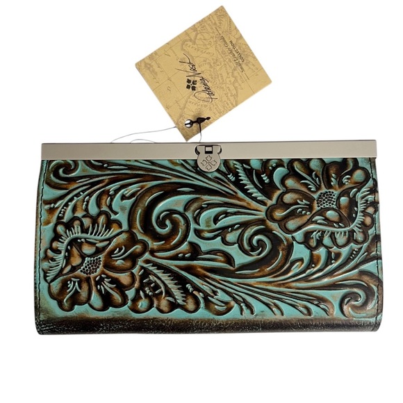 Patricia Nash Handbags - NWT Patricia Nash NWT CAUCHY Wallet turquoise tooled